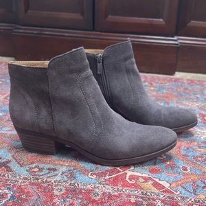 Lucky Brand Suede Ankle Booties 6.5